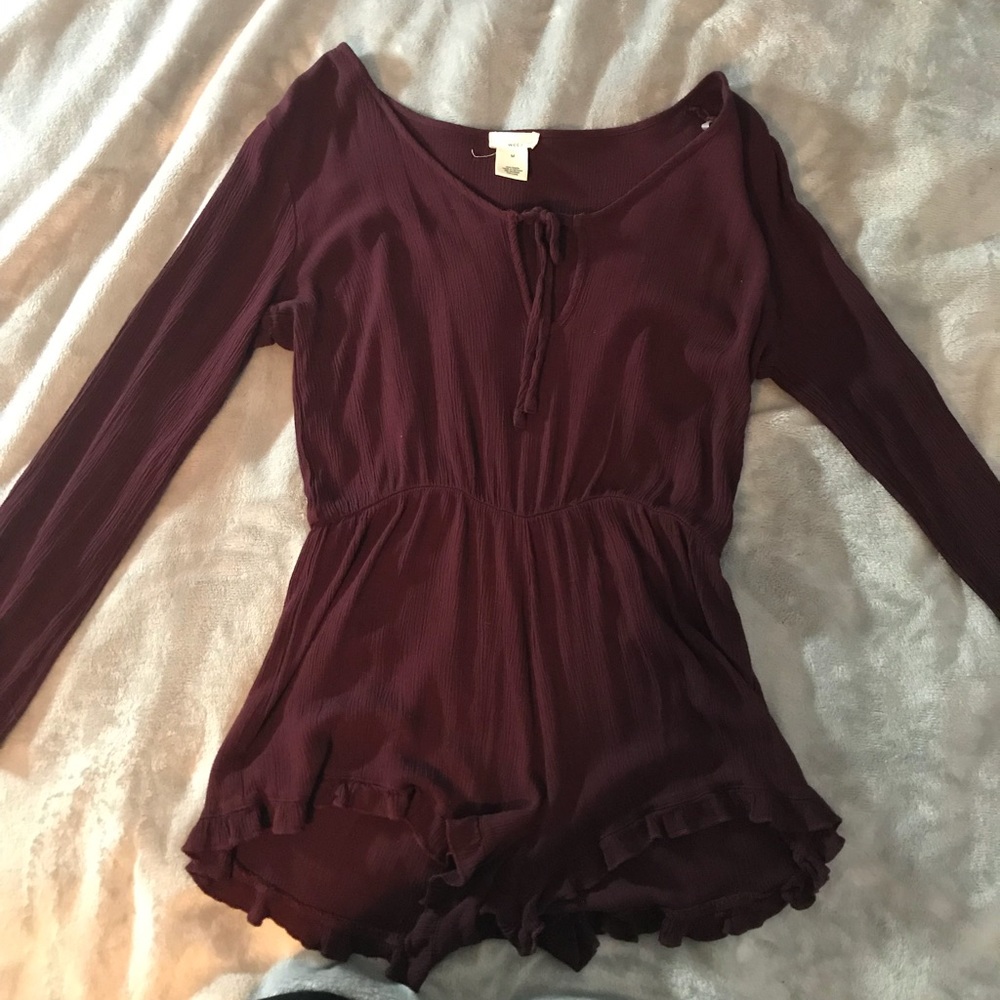 Maroon Romper